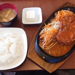 三好弥 - ■ ◆鉄板焼料理◆ ポークソテー セット、1,500円