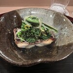 四ッ谷 みね村 - 焼き太刀魚　こごみ　菜の花(京都) 筍の姫皮