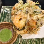 手打そば 一の梅 - かき揚げ御膳(かき揚げ）