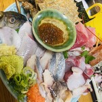魚の松本 - 北海道おまかせ定食(一部)