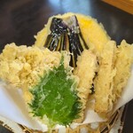 篁園 - 野菜天420円
