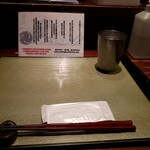 つけ麺 繁田 - 卓上