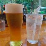 ななくさ食堂 - 香るエールビールと梅シロップのソーダ割