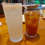 ななくさ食堂 - 生レモンサワーのウーロン茶