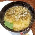 酒と食遊人 みなと - もずく味噌汁