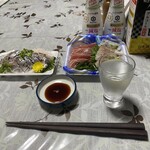 おさしみの店 魚七 - 刺身を摘みに松竹梅てん黒