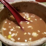 つけ麺 繁田 - 〆のお出汁割り