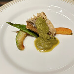 割烹 清風 - 甘鯛の鱗揚げ、山椒のソース