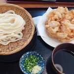 讃岐うどん かいと - 海鮮かき揚げざるうどん1380円