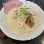 麺屋甚八 - 鶏とろみそば。