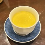 酒亭 田中 - 冷製茶碗蒸し(とうもろこしのすり流しかけ)