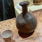 温石 - 素敵な酒器です。備前かな？
