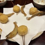 はん亭 根津本店 - トウモロコシと稚鮎