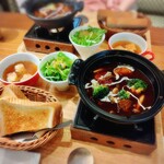 上高地 あずさ珈琲 - ビーフシチューのセット美味しすぎた！