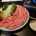 佐原 千与福 - 特選神戸牛のしゃぶしゃぶと生湯葉のお刺し身