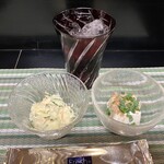 味乃さつき - 焼酎(三岳・水割り)