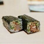 鮨 めい乃 - ひもきゅう巻き