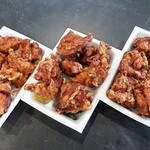 ほかほか弁当 - 今日はから揚げおかずを3つ