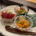 又一 - インドマグロ　キンメ　ツブ貝　ウニ