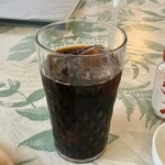 Haru and haru - バタートーストモーニング650円、アイスコーヒー