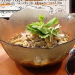 温鮮酒場 ちょんまげ - 牛かすそば(冷)