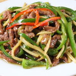 孟の台所 - 青椒肉丝780円