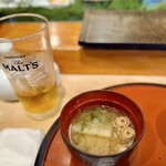 築地すし大 - 味噌汁