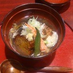 魚酔庭 - 秋刀魚のつみれと茄子の揚げ出し