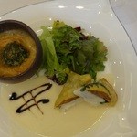 マリベールスパイア - 3.真鯛の湯葉包みと海老のグラッセ