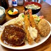 さんきち - 9番（牛ぎゅうハンバーグ、エビフライ2本、日替りコロッケ）