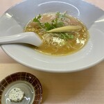 酒の和 幸多 - 川俣しゃもの白湯ラーメン。とろり濃厚。