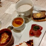 O RESTO la med. - シェフさんお任せ☆6種前菜盛り合わせ♡事前のお願いにて青魚苦手をお伝えしたらパテに変えて下さいました♫ありがとうございます♡＼(^o^)／