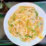 川島食堂 - 料理写真:サンマーかた焼きそば＼(^o^)／