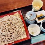 母ちゃんの店 わがや - 「もりそば」700円 大＋300円