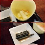 母ちゃんの店 わがや - 大根の漬物と西わらび