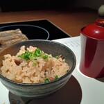 赤坂 金舌 - 牛すじと筍の炊き込みご飯