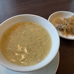 中国料理 藍海 - 玉子スープ、搾菜