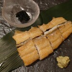 蕎麦の実 - 新仔うなぎの塩焼き