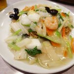 清香園 - 海老焼きそば950円