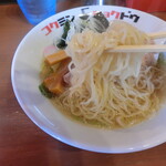 コクミンショクドウ - 細目加水麺