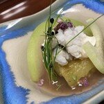 富田屋別館 - 鱧の湯引きと茄子