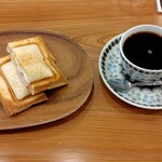 coffee shop 禅 - ホットサンドセット（ドリンクは、水出しコーヒー）