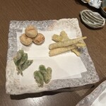 氣吹寄 - 根曲竹、オクラ、饅頭