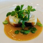 プレスキル - ヒラスズキのポワレ サフラン