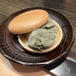 寺子屋 すし匠 - よもぎアイスクリーム最中