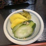 うなぎ割烹 八つ瀬 - なかなかうまいきゅうりぬかづけ