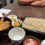 手打ち蕎麦 柴田 - ランチセット、ゴハン少なめ。