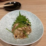 手打ち蕎麦 柴田 - 別の日夜にいただいた鶏のたたき