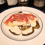 山下食堂 - 茄子のソテーとオムレツ　パルミジャーノのクリーム