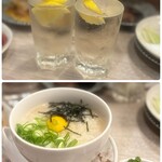 和風もつ料理 あらた - ⤴︎︎︎ 特製ハイボール   ⤵︎ ︎ テール雑炊